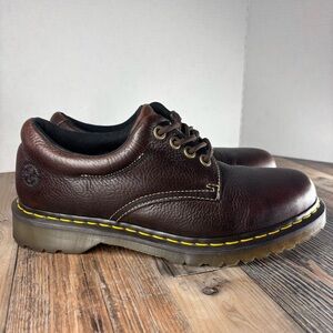 Dr. Martens Shoes Mens 10 Oxford Loafers Boston Brown Leather Docs Chunky Street